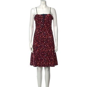 MARC BY MARC JACOBS Polka Dot Print A-Line Dress - Navy, Red and white - Size 4